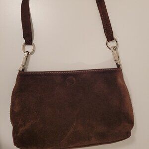 Plinio Visona' Women's Suede Handbag - Brown - 2 Strap Options
